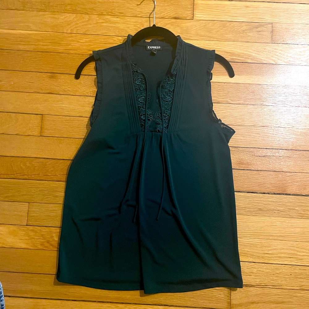 Dark Green Express Blouse